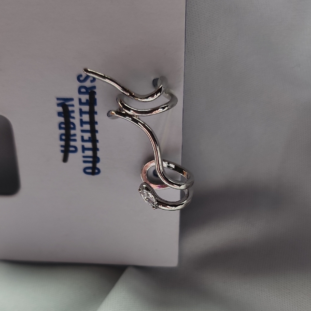 Urban Outfitters Silver Sculptural Earrings